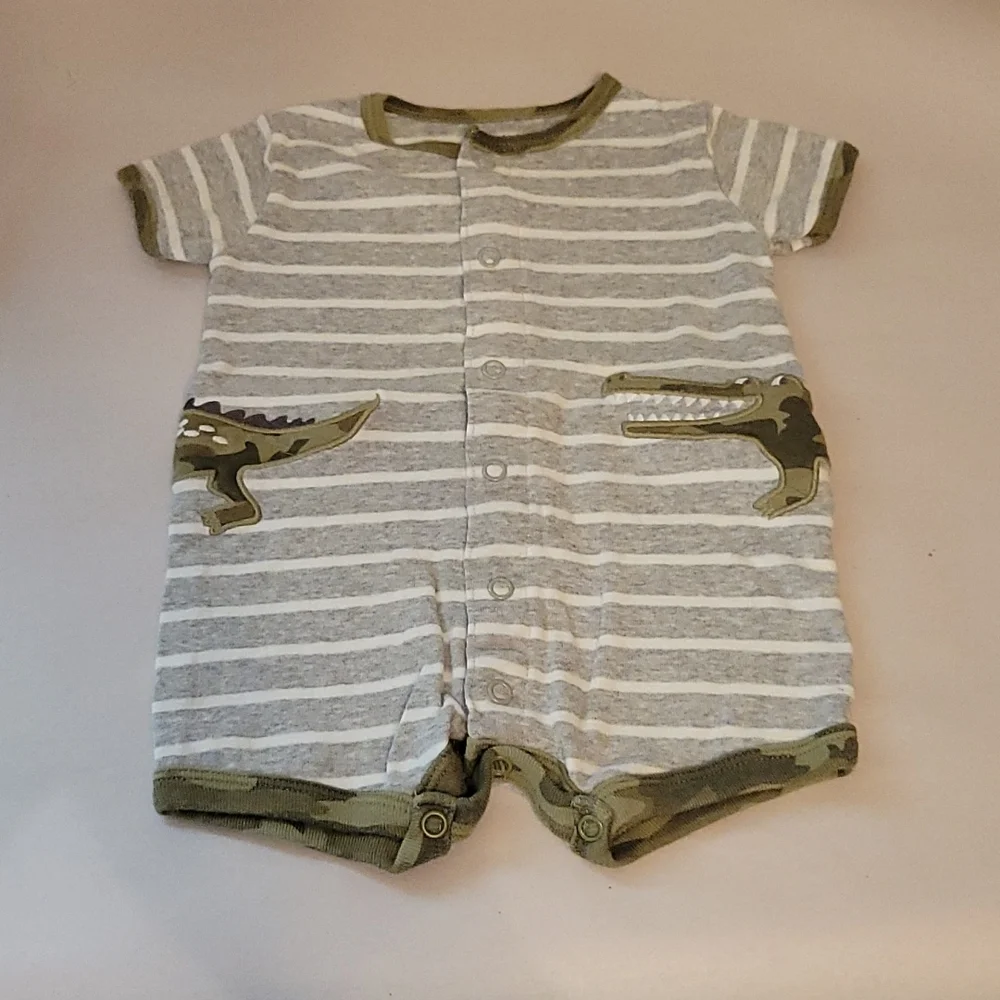 Carter's Crocodile Camo Romper